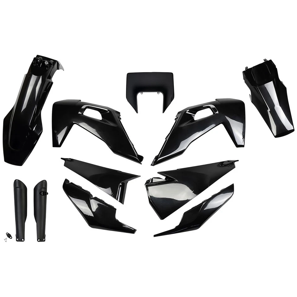 UFO Full Plastic Kit Black For Husqvarna TE 150 (Fuel Injected) 2020-2023 Foto 1 de 1