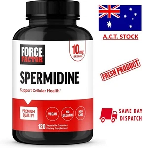 FORCE FACTOR Spermidine | 10mg per serving 120 Capsules (5mg per cap) - AU STOCK - Picture 1 of 7