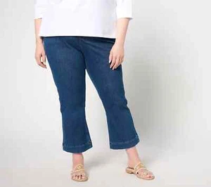 Isaac Mizrahi Live! Pantalones de mezclilla ajustados cortos de punto regular A643321 - Imagen 1 de 4