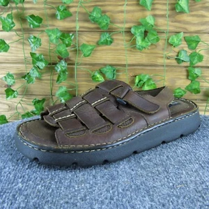 Brown Shoe Men's Boulder Fisherman Brown Leather Size 10 Medium Gently Used 2025 - Picture 1 of 6