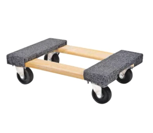 Carrello mobile mobile 18 x 12 in 1000 libbre legno duro ruote girevoli trasloco - Foto 1 di 6