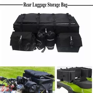 ATV Rear Rack Bag Storage Bag for Polaris Sportsman 500 570 800 850 Honda TRX - Picture 1 of 7
