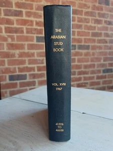 Vintage 1967 ARABIAN STUD BOOK Vol. XVIII Arabian Horse Club Registry of America - Picture 1 of 12