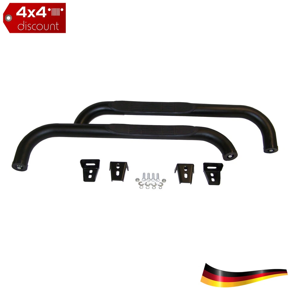 Rohr Flankenschutzrohre Left Right Matt-schwarz Jeep Wrangler YJ 1987/1995 - Bild 1 von 1
