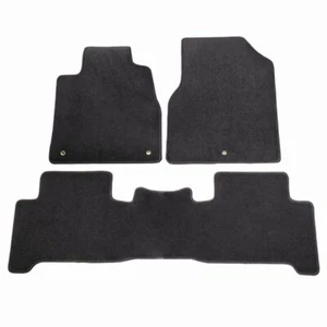Fits 07-13 Acura MDX 4DR Black Floor Mats Interior Carpet Nylon Front Rear 3PC - Picture 1 of 1