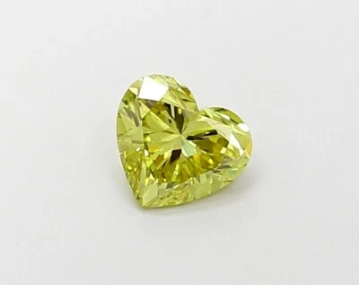 1.07ct Fancy Intense Yellow VS1 Heart Lab-grown Loose Diamond IGI Certified - Image 1 of 4