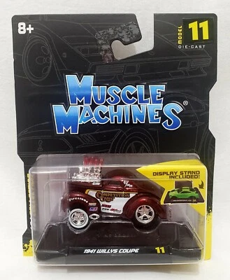 2022 MUSCLE MACHINES - 1941 WILLIS COUPE GASSER - 1:64 MODEL 11 SERIES 2 - Image 1 of 2