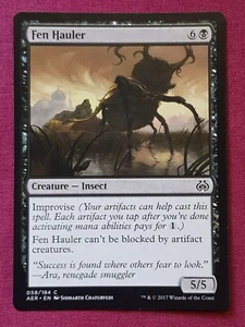 Magic The Gathering AETHER REVOLT FEN HAULER black card MTG - Picture 1 of 2