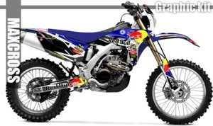 YAMAHA WR450F 2012-2015 YZ250F 2010-2013 MAXCROSS GRAPHICS FULL FULL KIT DECALS - Foto 1 di 12