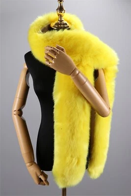 Faux Fur Scarf 180cm For Women Luxury Fluffy Wraps Shawl Warm Ladies Party Stole - Image 1 of 4