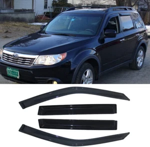 Visera de ventana con cinta de montaje exterior 4 piezas para SUBARU Forester 2009-2013 - Imagen 1 de 9