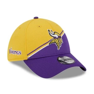 Minnesota Vikings New Era 39THIRTY NFL Sideline On-Field Cap Flex Hat - Picture 1 of 8