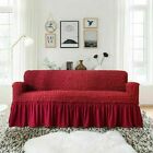 Plüsch Fabirc Stretch Sofabezug Universal Couchbezug für Wohnzimmer Slipper