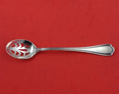 Hepplewhite by Reed and Barton Sterling Silver Olive Spoon Pierced 5 3/4" Orig Cover