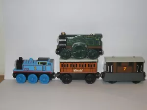 GULLANE THOMAS THE TANK ENGINE WOODEN TOY TRAIN ENGINE & TOBY EMILY & CLARABEL - Picture 1 of 7