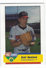 1994 Carolina Mudcats (Class AA-Pittsburgh Pirates) Brett Backlund