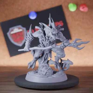 Mini Mazmorras y Dragones Criatura Marina Miniatura Sahuagin DnD 5e TTRPG - Imagen 1 de 8