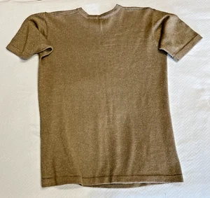 Epogee Women's Gold Stretch Short Sleeve Top, Glitters. Size L  - Picture 1 of 6