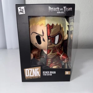 YuMe ATTACK ON TITAN 7in DZNR Collectible Plush REINER BRAUN Titan Edition - Picture 1 of 5