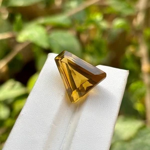 Natürlich Honig Quarz Kostüm Facettiert Schliff 14.75 CT Lose Schmuckstein Für - Picture 1 of 4