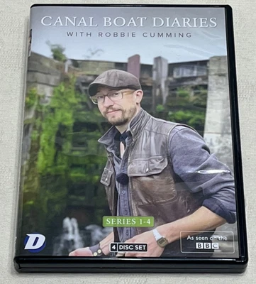 CANAL BOAT DIARIES : Series 1- 4  With Robbie Cumming - Rare 4 Disc DVD Boxset - Image 1 of 3