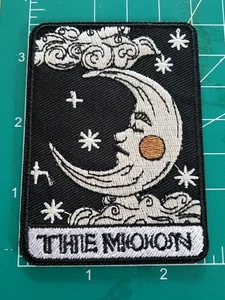 The Moon Patch Tarot Card Horoscope Fortune Embroidered Iron/Sew-On 3.5x2.5" 156 - Picture 1 of 2