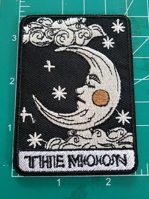 The Moon Patch Tarot Card Horoscope Fortune Embroidered Iron/Sew-On 3.5x2.5" 156 - Image 1 of 2