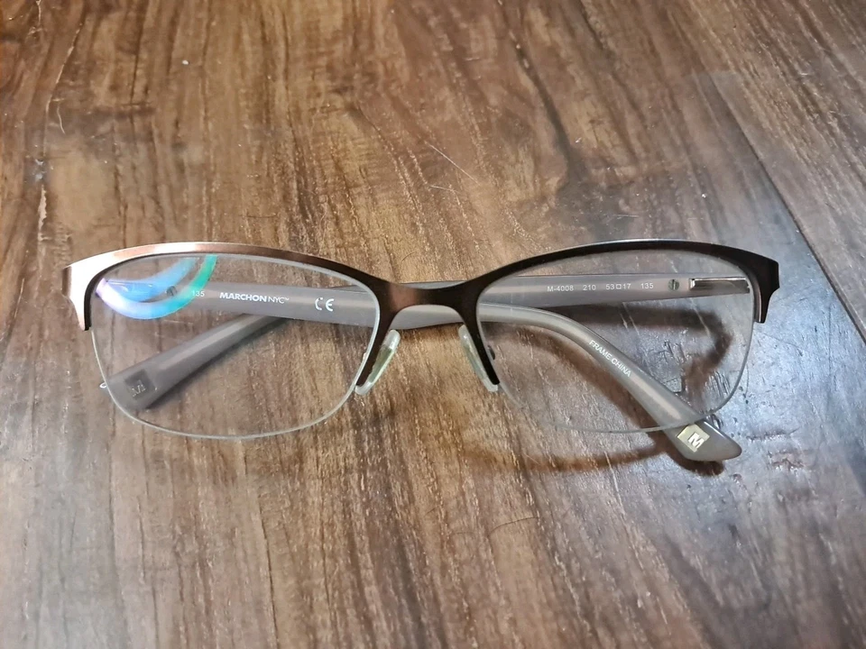 Marcos de gafas Marchon NYC Uptown Regency 210 media montura 53-17 135 Foto 1 de 4