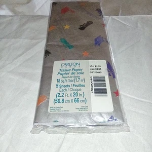 Carlton Cards Tissue Paper Graduation Theme Made In USA 5 Sheets 1-pack Vintage! - Picture 1 of 3