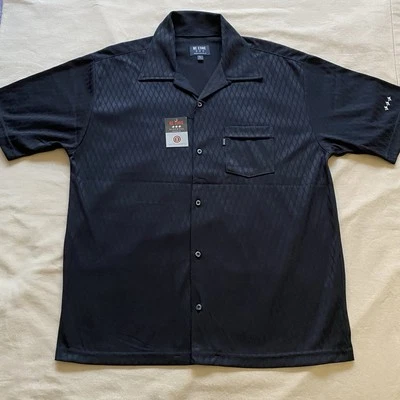 BC ETHIC Vintage 2000’s Men’s Short Sleeve Shirt Black Made in U S A Size L - Image 1 of 4