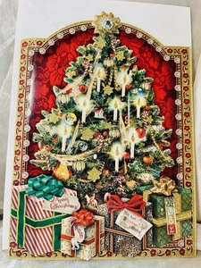 Punch studio 3D Die Cut “ Merry Christmas” Card - Picture 1 of 6