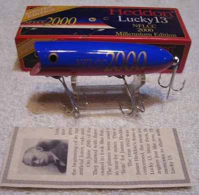 102025 VINTAGE HEDDON LUCKY 13 NFLCC 2000 MILLENNIUM ED. LURE  #'D 0799 - Image 1 of 3