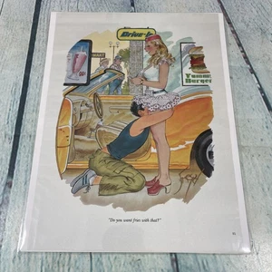 2003 Sexy Adult Cartoon Fries Vintage Print Ad/Poster Pinup Art Magazine Page - Picture 1 of 4