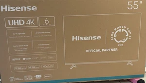 EX DISPLAY Hisense 6-Series 55" 4K Ultra HD TV Mod No 55A6NTUK in Box - Picture 1 of 1