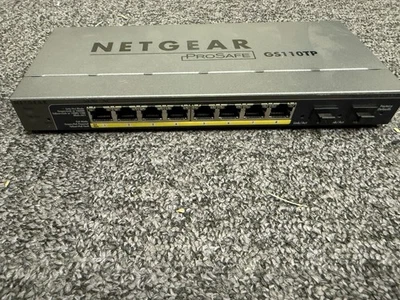 NETGEAR GS110TP 8 port PoE Managed Network Ethernet Switch SFP Uplinks - Image 1 of 2