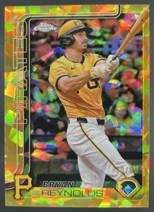 2025 Topps Chrome Sapphire Bryan Reynolds Gold Sapphire /50 Pirates #9 - Picture 1 of 2