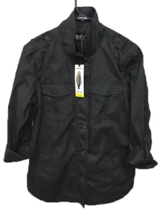 Buffalo David Bitton Women's Lightweight Military Jacket-Charcoal - Picture 1 of 6