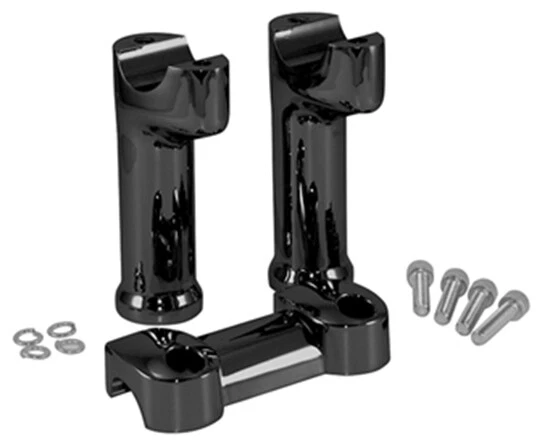 Elevadores de manillar negros de 5" para Harley Custom FXDF 59783-08 56898-08 41059 Foto 1 de 1