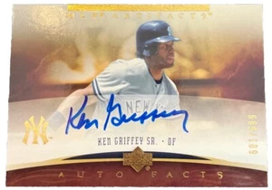 2005 UD Artifacts Ken Griffey Sr. Autographed #KG2 /699 NY Yankees - Bild 1 von 7