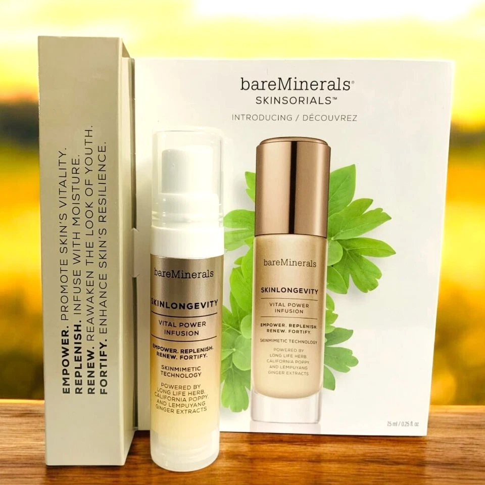 BareMinerals Skinlongevity Vital Power Infusion 7.5 毫升 / 0.25 盎司 旅行 — 第 1/1 张图片