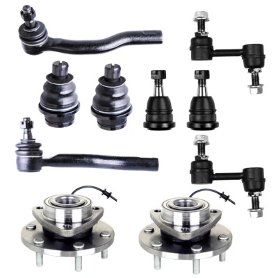 Piezas de suspensión de cojinetes de rueda delantera 10 piezas para Nissan Titan 2004 2005 2006 Foto 1 de 4