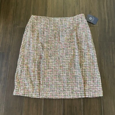 DONCASTER COLLECTION Multicolored Tweed Straght Skirt Size 10 - Image 1 of 4