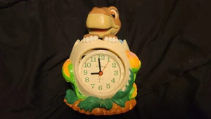The Land Before Time Littlefoot Alarm Clock Armitron 1988 WORKING Missing Top - Picture 1 of 3
