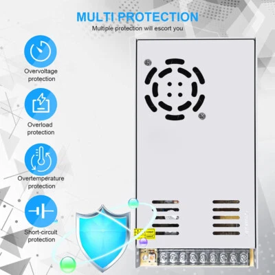 360W AC 110-240V to DC 12V/24V 30A/15A Transformer Switch Power Supply Converter - Image 1 of 4