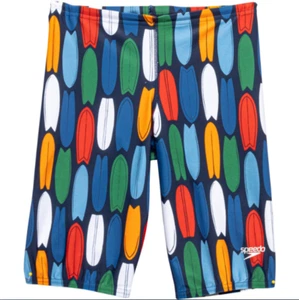 SPEEDO Boys Swimsuit Jammer Sizes 7 10 12 UPF 50+ #7747255 NWT - Picture 1 of 6