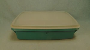 TUPPERWARE Stow N Go Tuppercraft Divided Cash Box Craft Container Blue 3 pc Set! - Picture 1 of 3