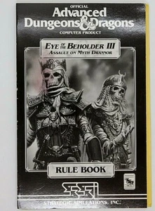 Book Dungeons & Dragons D&D Eye of the Beholder III Assault on Myth Drannor Rule - Picture 1 of 4