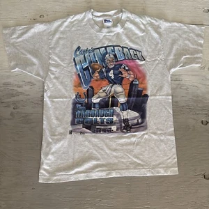 Vintage 90s NFL Pro Player Jim Harbaugh Captain ComeBack Colts Football Shirt L - Picture 1 of 20