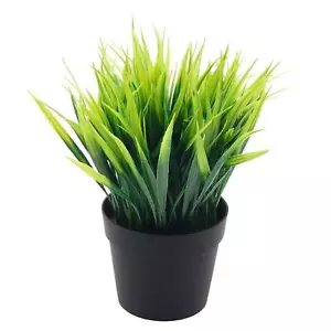 Artificial Potted PlantFake Plant for Office Desktop Faux Plant Wheat Grass w... - Picture 1 of 8