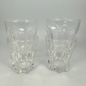 Klare Gläser 8 Panel Cocktail Saft Gläser 3" T hält 4 Unzen 4er Set - Bild 1 von 6